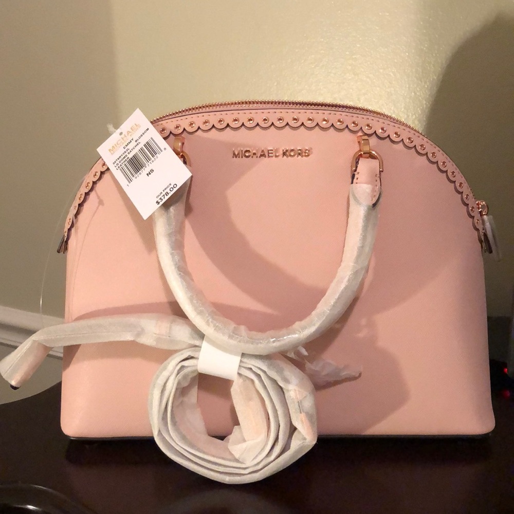 Michael Kors EMMY Satchel Leather Bag